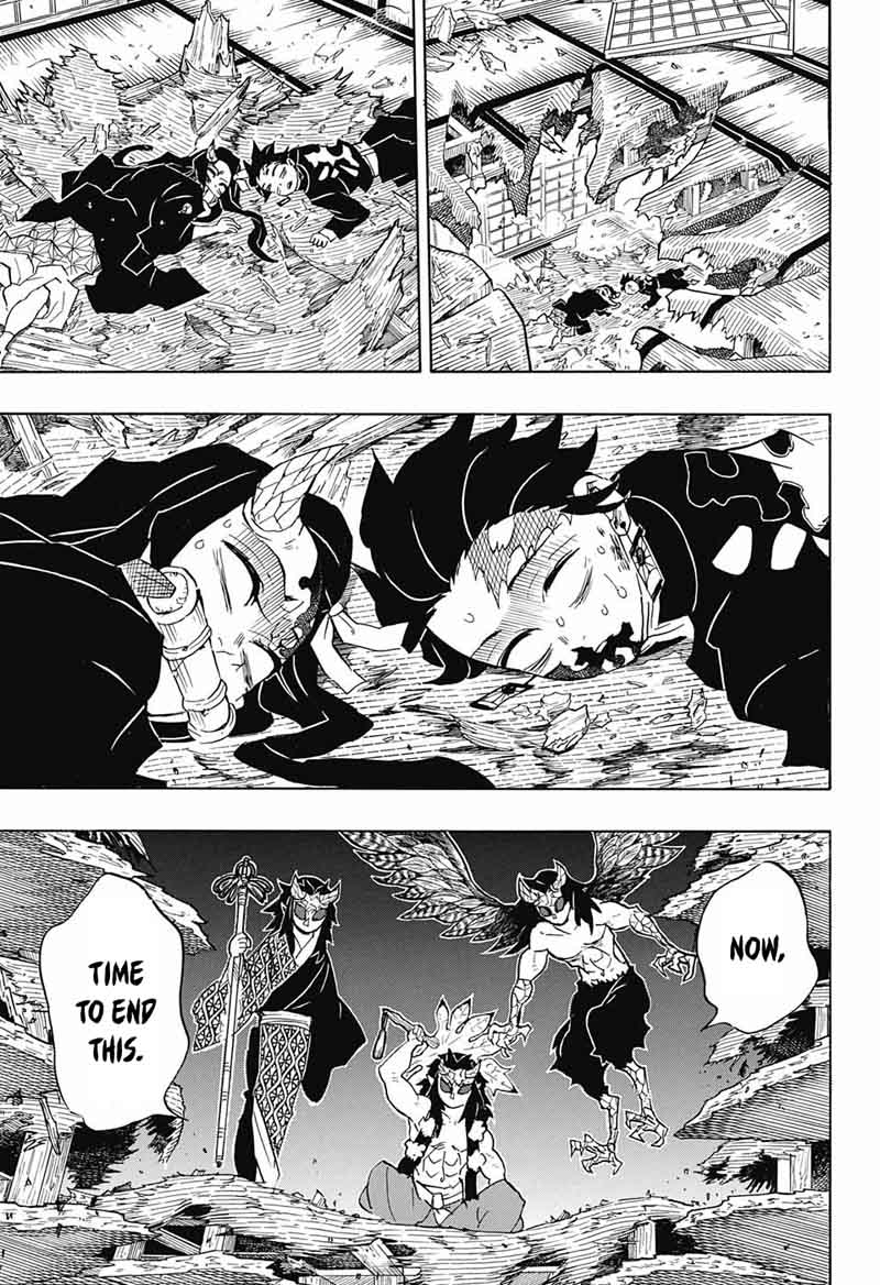 Demon Slayer Manga Chapter 110 page 15 - Sneaking Around
