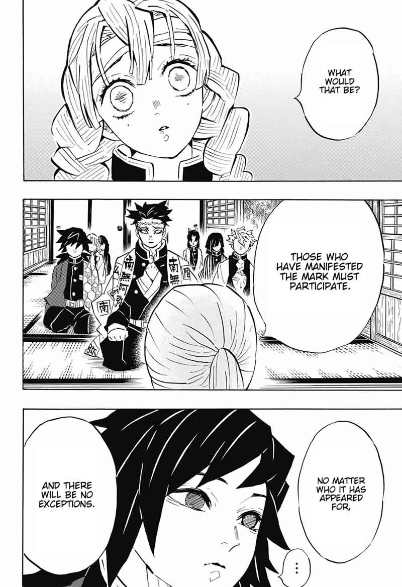Demon Slayer Manga Chapter 129 page 6 - To Become a Marked One