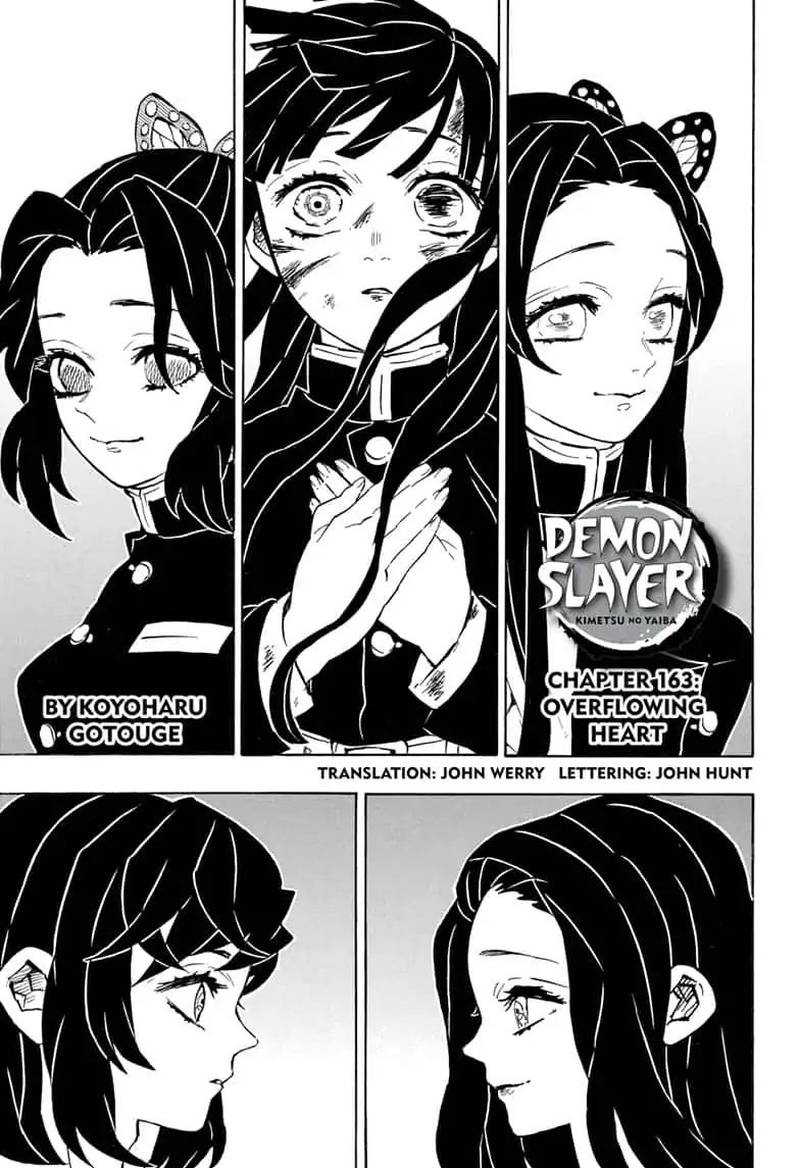 Demon Slayer Manga Chapter 163 page 1 - Overflowing Heart