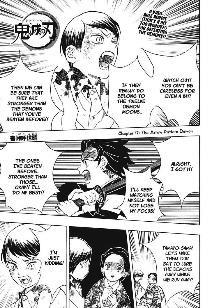 Demon Slayer Manga Chapter 17 page 1 - Arrow Demon