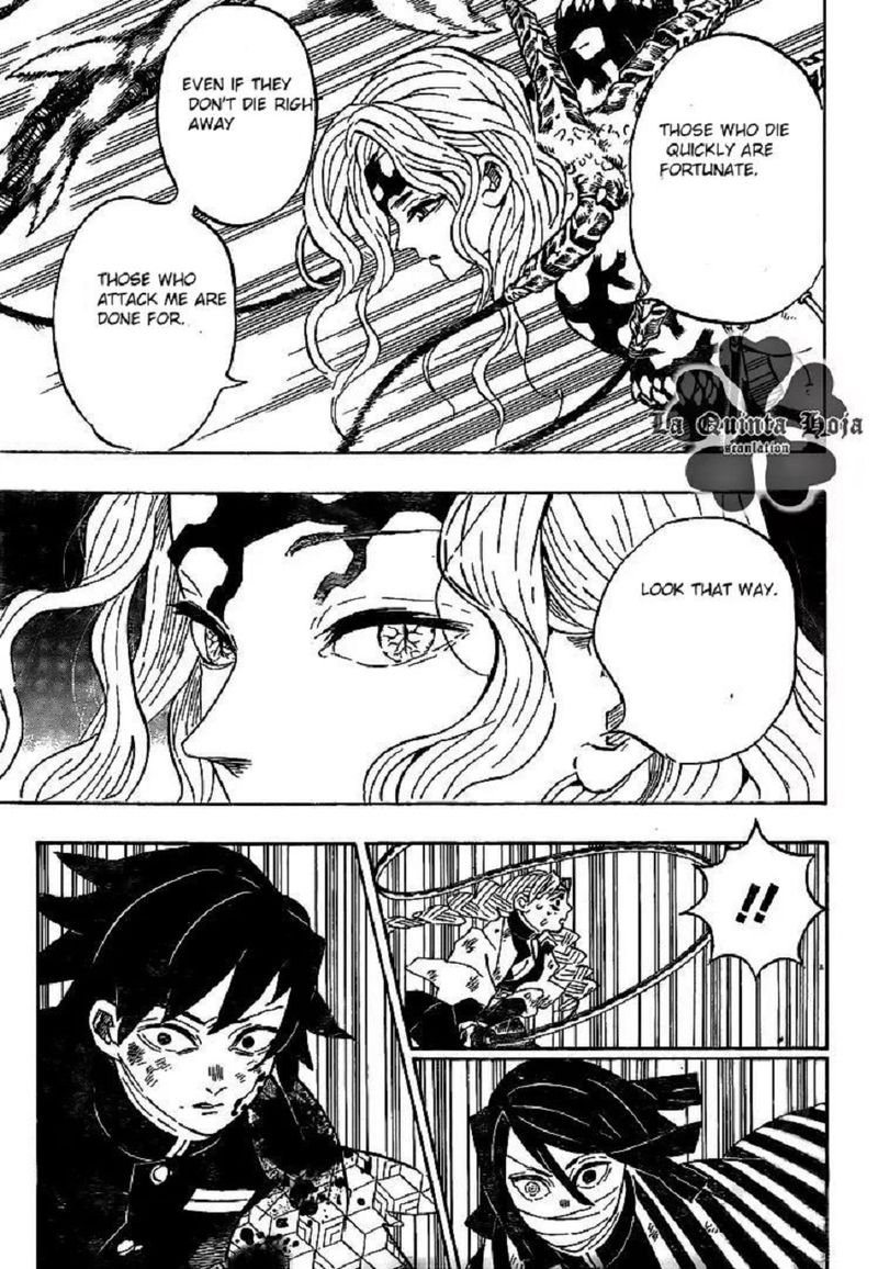 Demon Slayer Manga Chapter 184 page 16 - Leaving the Warfront
