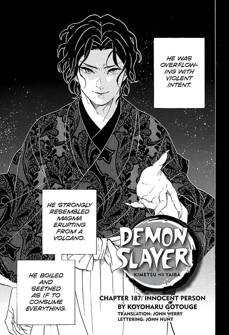Demon Slayer Manga Chapter 187 page 1 - Innocent Person