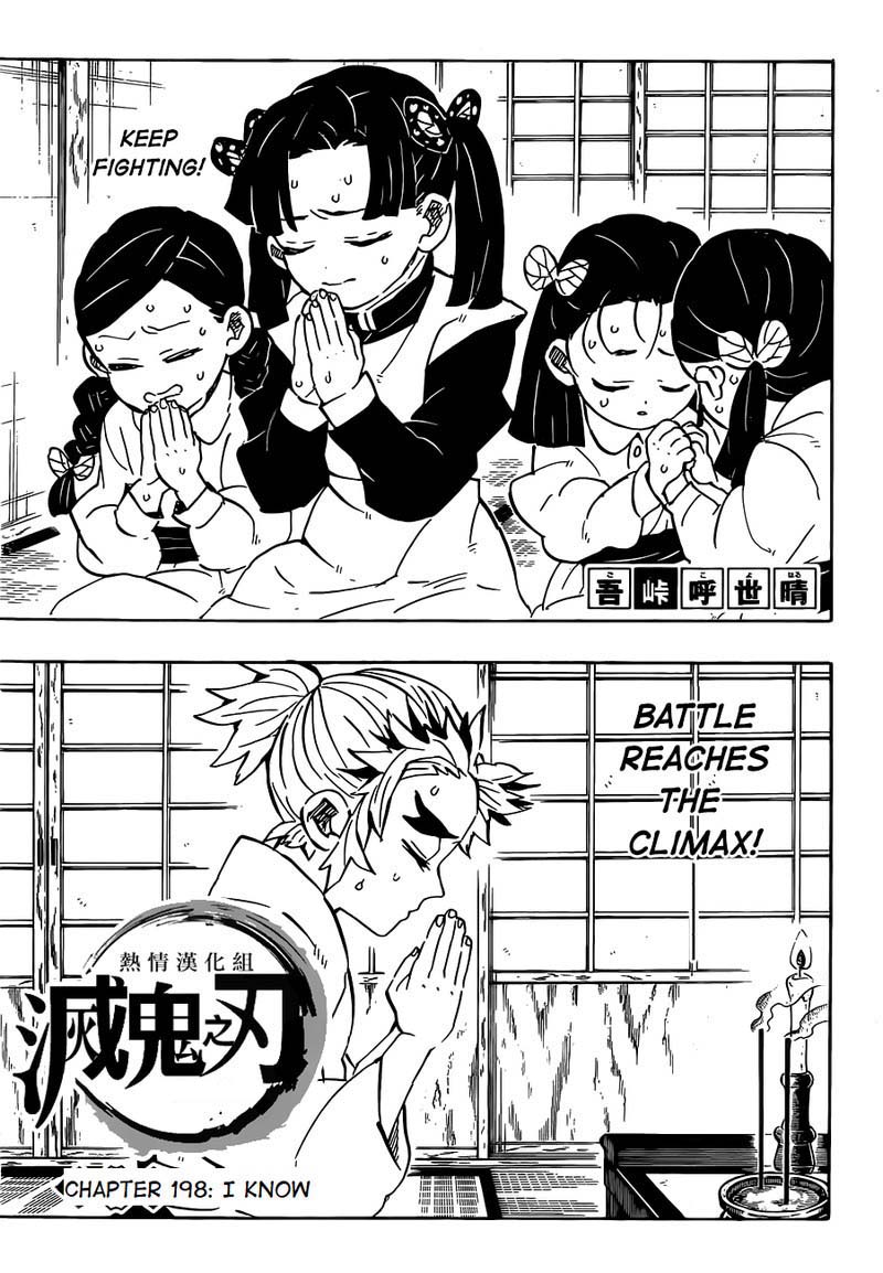 Demon Slayer Manga Chapter 198 page 1 - The Next Thing We Knew...