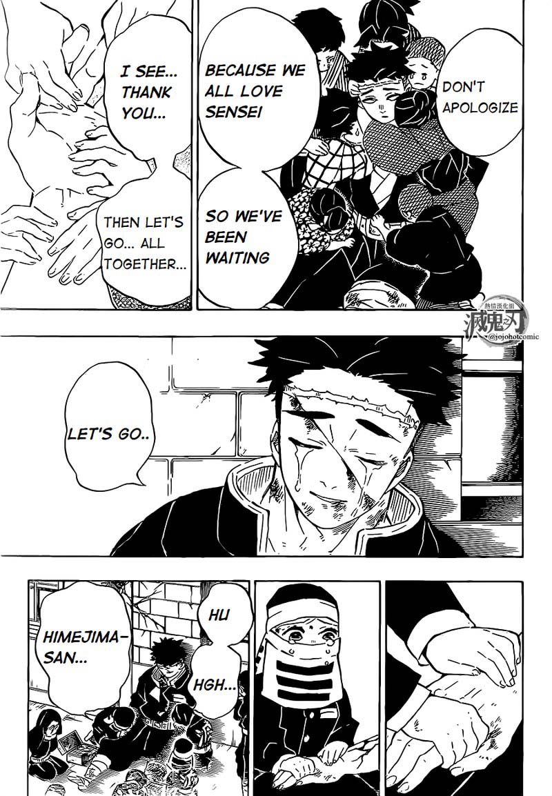 Demon Slayer Manga Chapter 200 page 10 - The Price of Victory