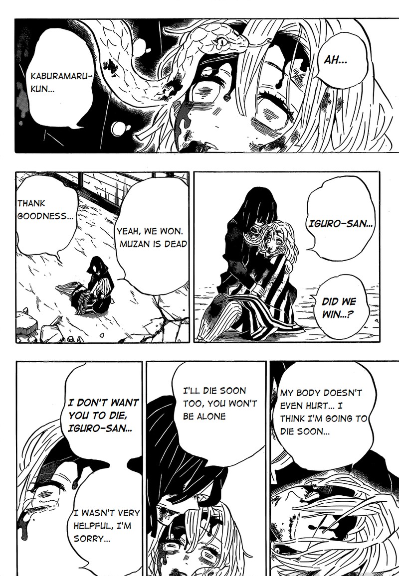 Demon Slayer Manga Chapter 200 page 11 - The Price of Victory