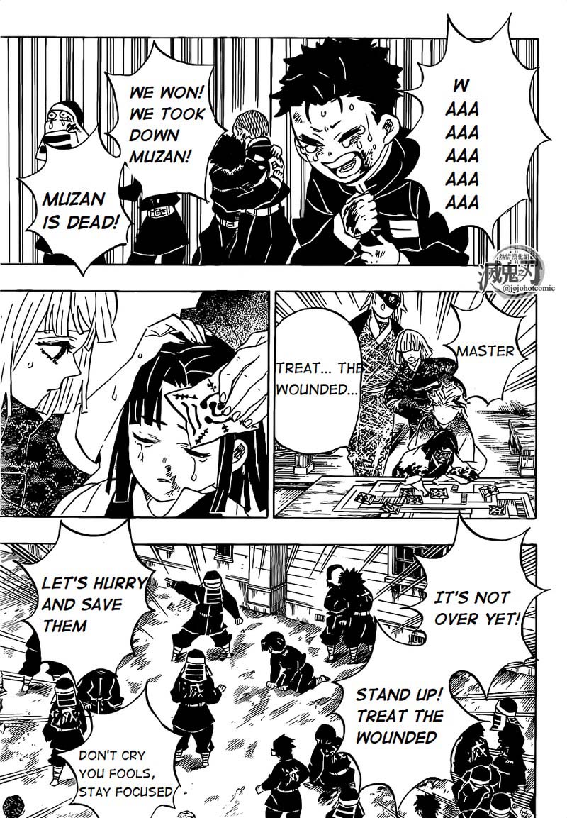 Demon Slayer Manga Chapter 200 page 6 - The Price of Victory