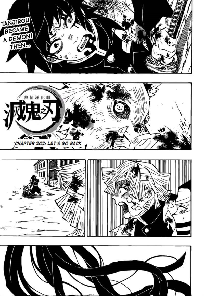 Demon Slayer Manga Chapter 202 page 1 - Let's Go Home
