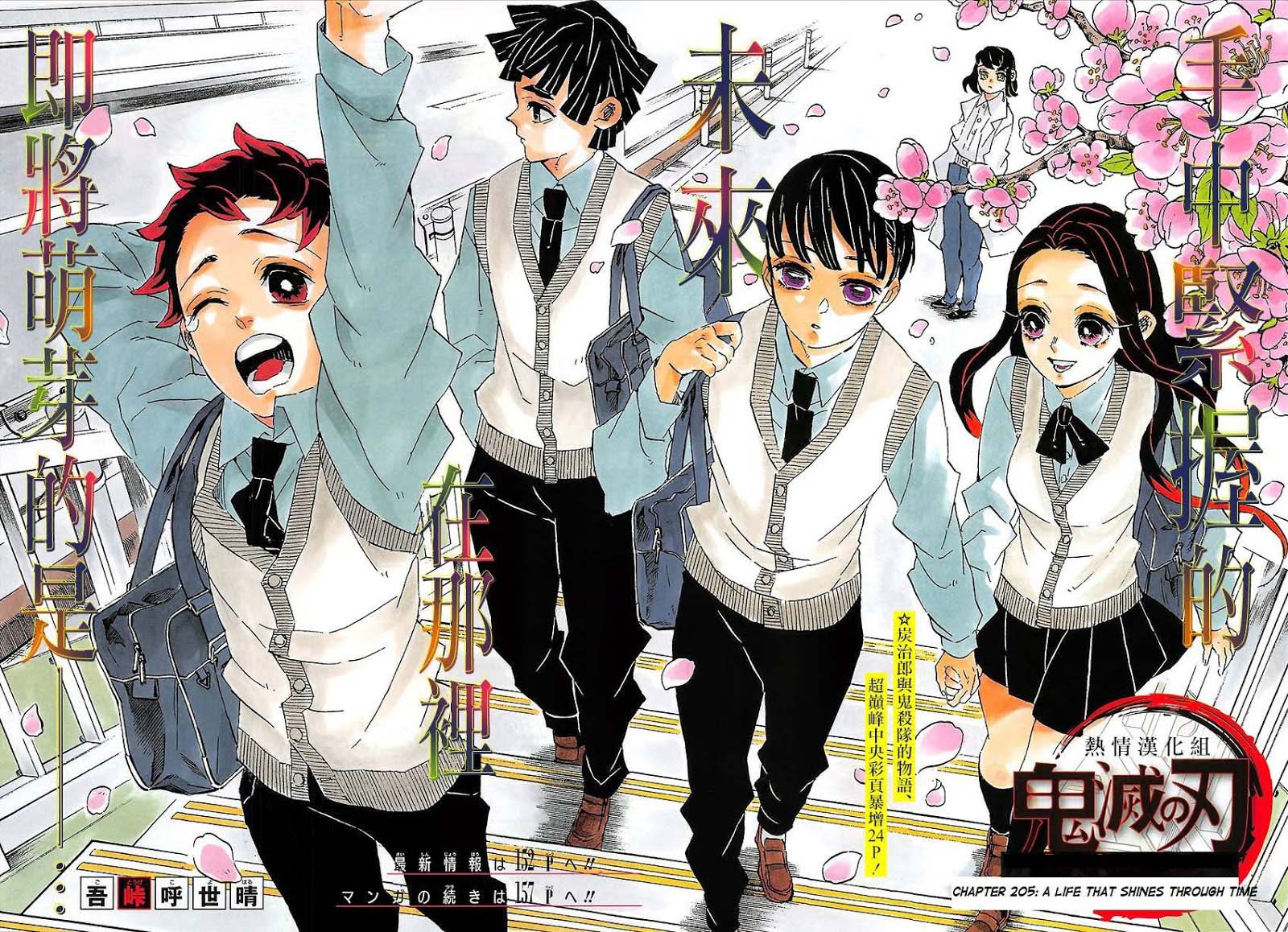 Demon Slayer Manga Chapter 205 page 2 - Life Shining Across the Years