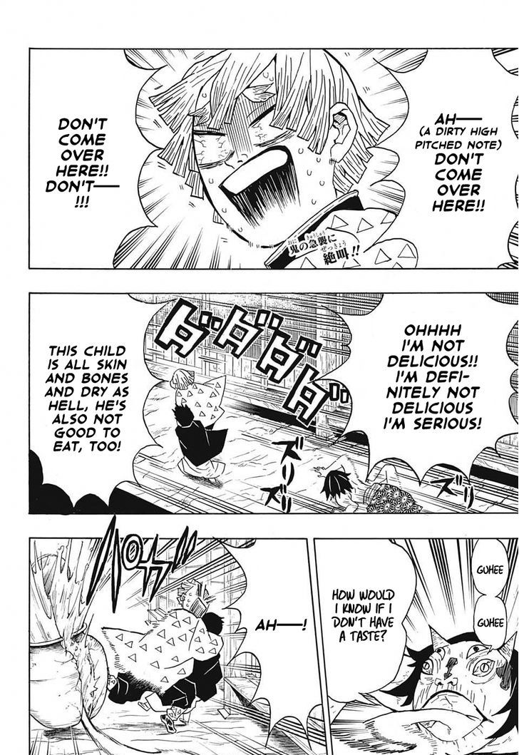 Demon Slayer Manga Chapter 23 page 2 - The Boar Bares Its Fangs, Zenitsu Sleeps