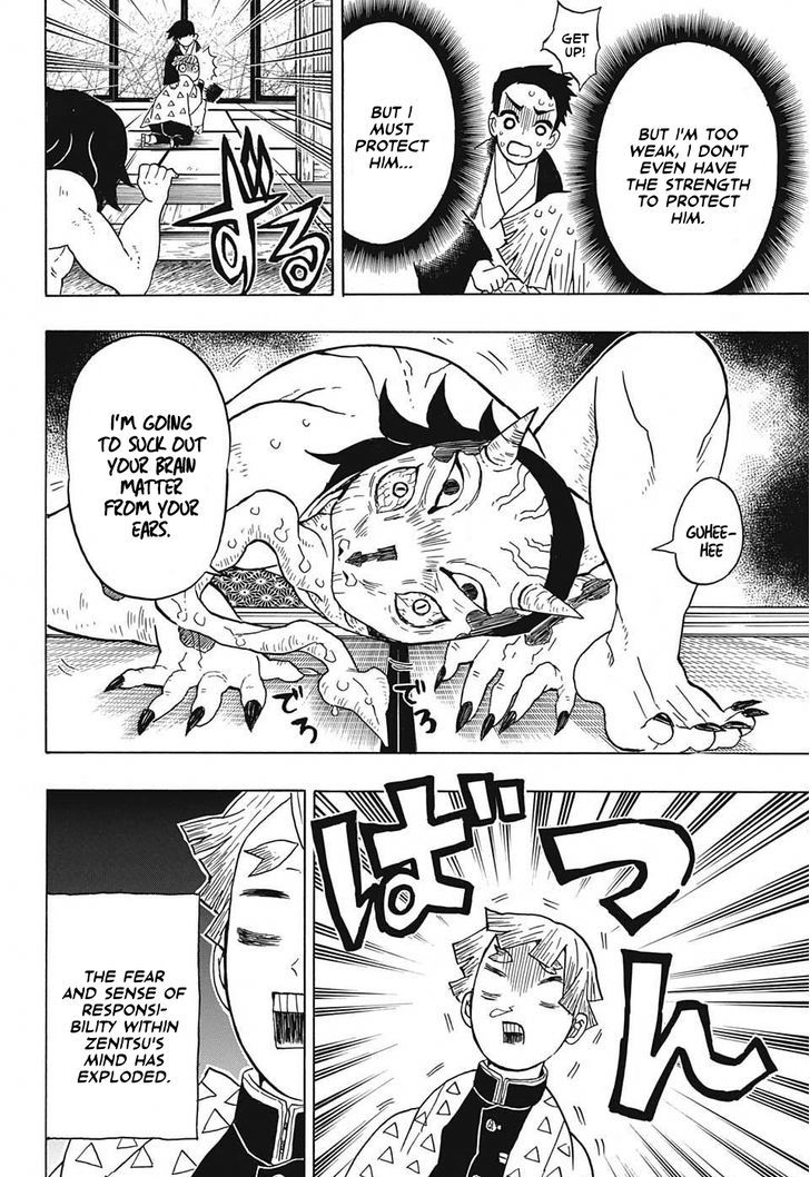 Demon Slayer Manga Chapter 23 page 4 - The Boar Bares Its Fangs, Zenitsu Sleeps