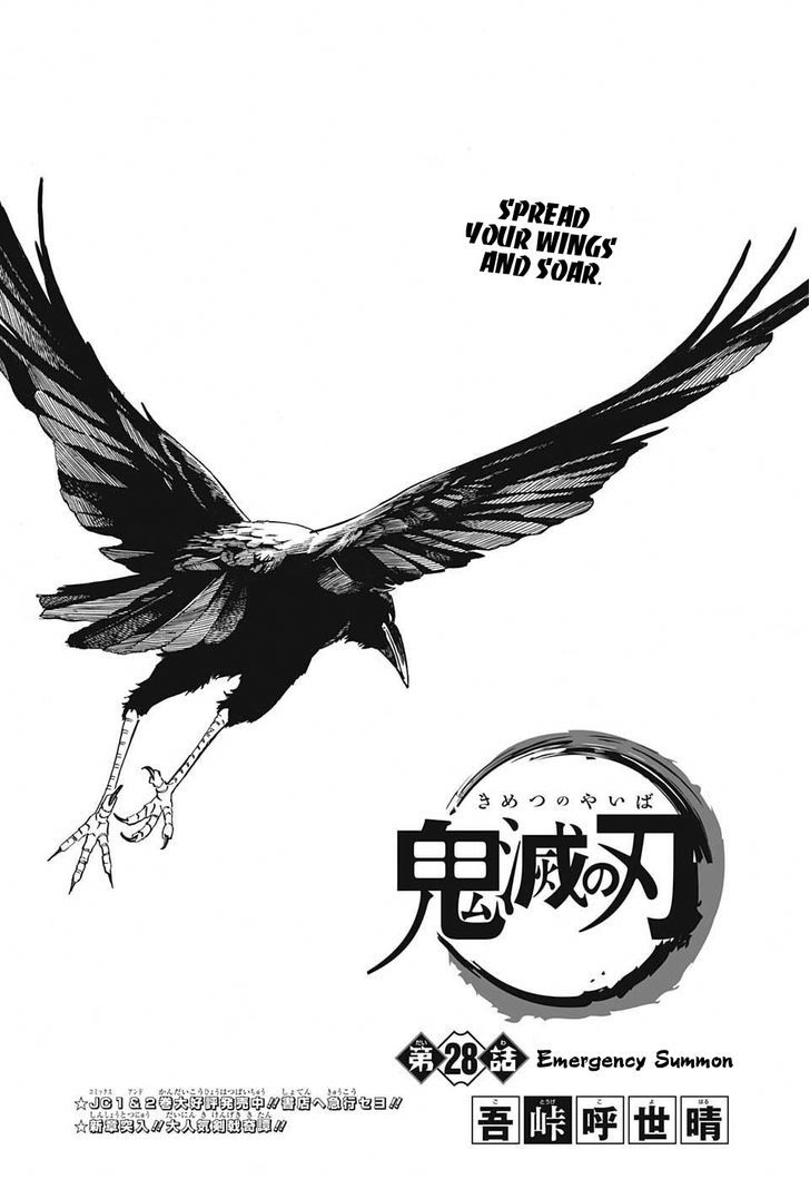 Demon Slayer Manga Chapter 28 page 1 - Urgent Summons