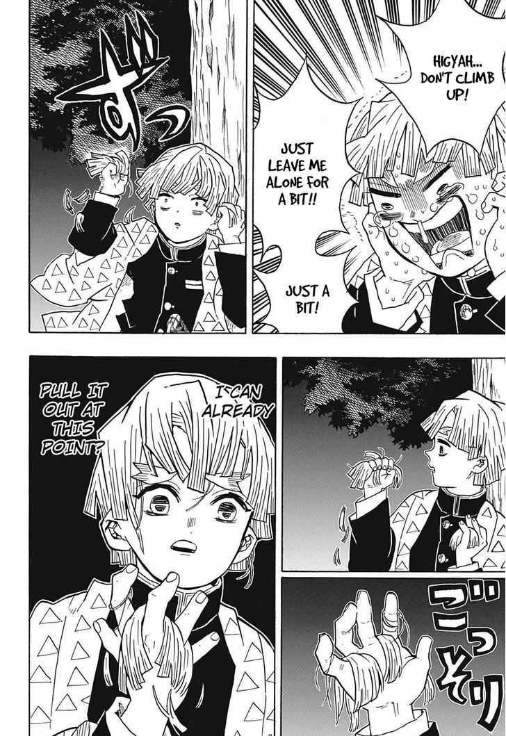Demon Slayer Manga Chapter 33 page 10 - Suffering and Floundering as You Move Forward