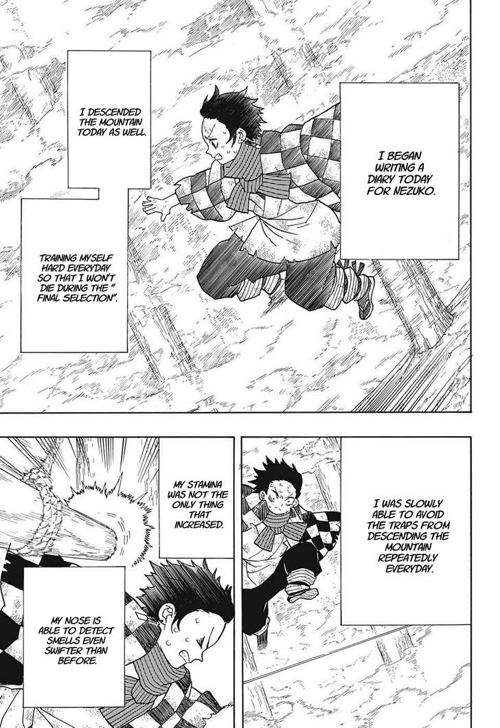 Demon Slayer Manga Chapter 4 page 5 - Tanjiro's Journal, Part 1