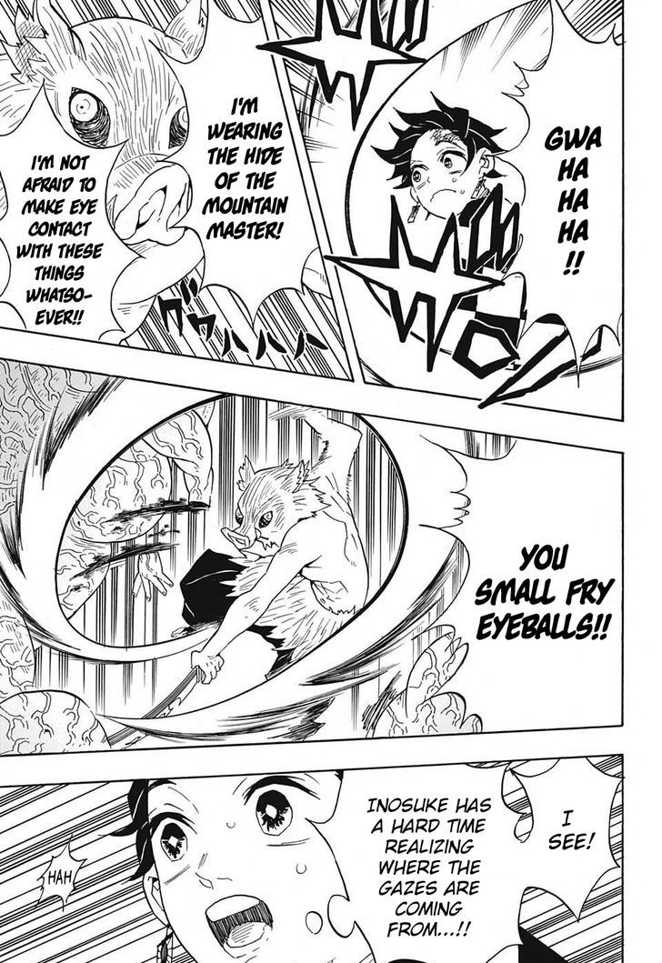 Demon Slayer Manga Chapter 61 page 18 - Trading Blows at Close Quarters