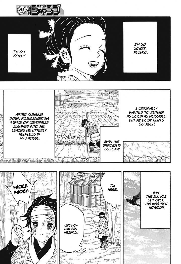 Demon Slayer Manga Chapter 9 page 3 - Welcome Back