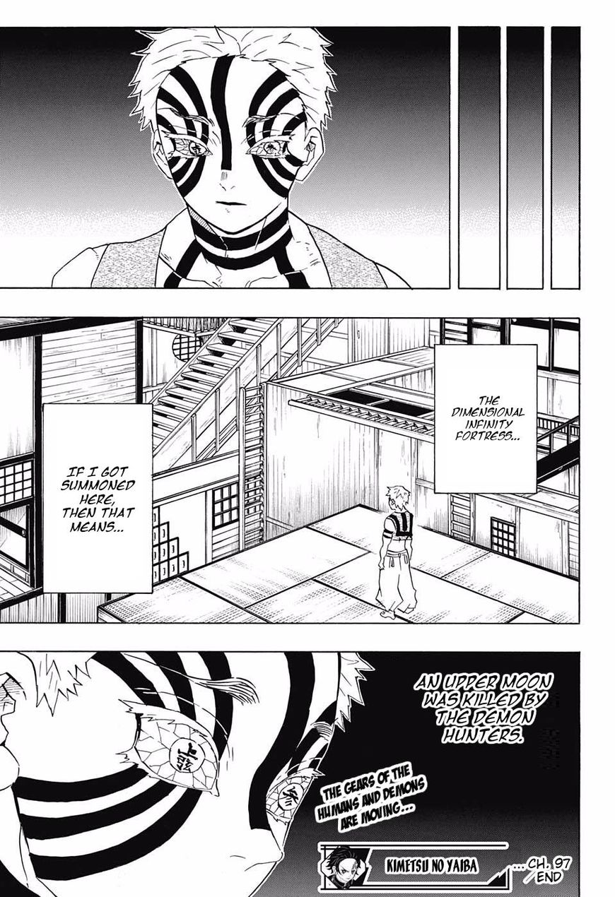 Demon Slayer Manga Chapter 97 page 19 - No Matter How Many Lives, Part 2